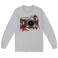 Moon Dust floral feather vintage camera Long Sleeve Tee - FaDigitalArtStudio