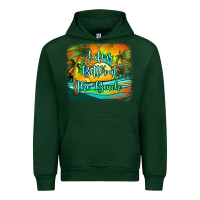 Forest Green life is better at the beach Urban Hoodie - Jasminsmagicworld