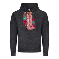 Vintage Black floral cowgirl boots Vintage Hoodie - texasbilliewilder