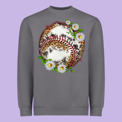 Heavyweight Sweatshirt baseball with patterns