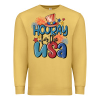 Antique Gold hooray for the usa Premium Sweatshirt - MaliasSmallBusiness