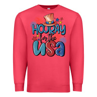 Cardinal hooray for the usa Premium Sweatshirt - MaliasSmallBusiness