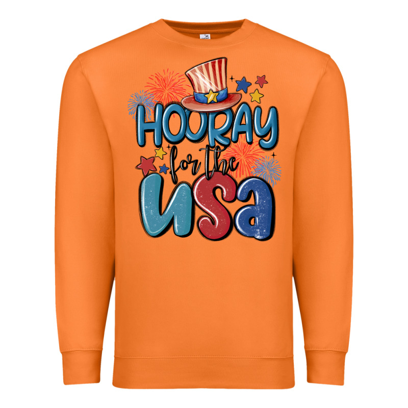 Hooray For The Usa Premium Sweatshirt by MaliasSmallBusiness | Teevron