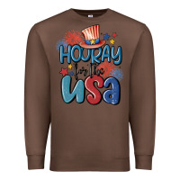 Chestnut hooray for the usa Premium Sweatshirt - MaliasSmallBusiness