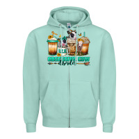 Seafoam ocd obsessive cow disorder coffee cups Zipper Hoodie - Jasminsmagicworld