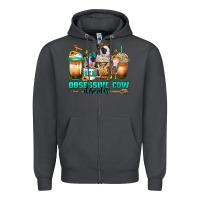 Smoke ocd obsessive cow disorder coffee cups Zipper Hoodie - Jasminsmagicworld