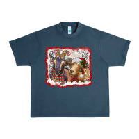 Midnight Navy christmas goats Urban Heavy Tee - RanaPortraitStore