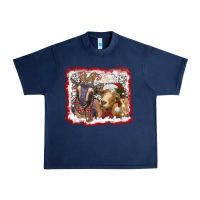 Navy christmas goats Urban Heavy Tee - RanaPortraitStore