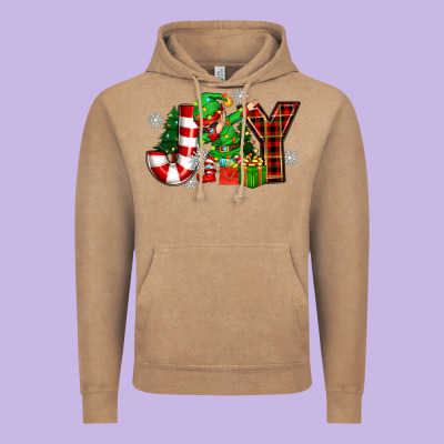 Christmas Joy Elf Vintage Hoodie Designed By Zillion Design Studio