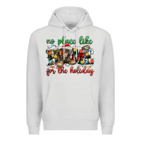 Dove Grey no place like for the holiday Premium Hoodie - MaliasSmallBusiness
