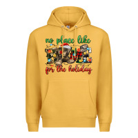 Mustard no place like for the holiday Premium Hoodie - MaliasSmallBusiness