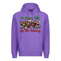 Purple no place like for the holiday Premium Hoodie - MaliasSmallBusiness