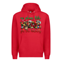 Red no place like for the holiday Premium Hoodie - MaliasSmallBusiness