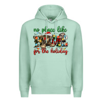 Seafoam no place like for the holiday Premium Hoodie - MaliasSmallBusiness