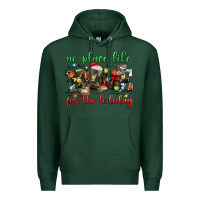 Sports Green no place like for the holiday Premium Hoodie - MaliasSmallBusiness