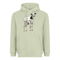 Matcha Holstein Heifer Heavyweight Hoodie - LillyAllenDesigns