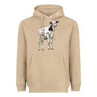 Mushroom Holstein Heifer Heavyweight Hoodie - LillyAllenDesigns