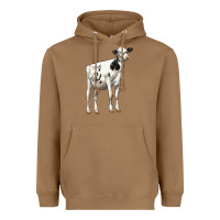 Toasted Coconut Holstein Heifer Heavyweight Hoodie - LillyAllenDesigns