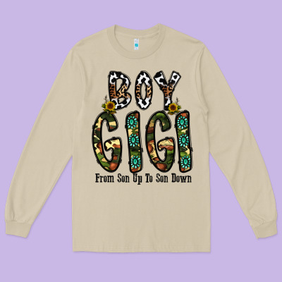 Boy Gigi From Son Up To Son Down Long Sleeve Tee Designed By Cowhidedigitalart
