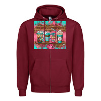 Nurse Fuel Coffee Cups Zipper Hoodie | Teevron