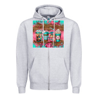 Heather Grey nurse fuel coffee cups Zipper Hoodie - Jasminsmagicworld