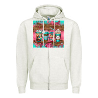 Oatmeal Heather nurse fuel coffee cups Zipper Hoodie - Jasminsmagicworld
