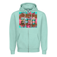 Seafoam nurse fuel coffee cups Zipper Hoodie - Jasminsmagicworld