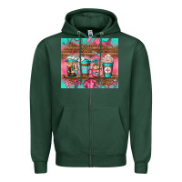 Sports Green nurse fuel coffee cups Zipper Hoodie - Jasminsmagicworld