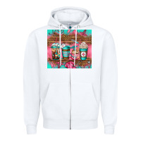 White nurse fuel coffee cups Zipper Hoodie - Jasminsmagicworld