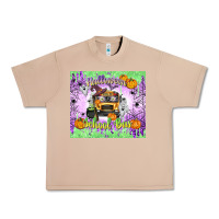 Burro Halloween School Bus Urban Heavy Tee - texasbilliewilder