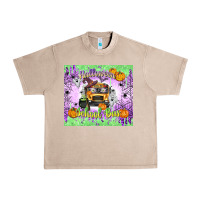 French Oak Halloween School Bus Urban Heavy Tee - texasbilliewilder