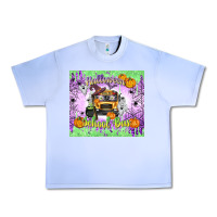 Grape Ice Halloween School Bus Urban Heavy Tee - texasbilliewilder