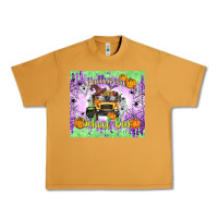 Peanut Butter Halloween School Bus Urban Heavy Tee - texasbilliewilder