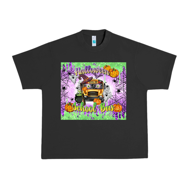Halloween School Bus Urban Heavy Tee by texasbilliewilder | Teevron