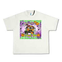 Pistachio Halloween School Bus Urban Heavy Tee - texasbilliewilder