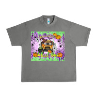Tornado Halloween School Bus Urban Heavy Tee - texasbilliewilder