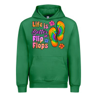 Emerald life is better in flip flops Urban Hoodie - Jasminsmagicworld