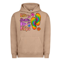 Pigment Burro life is better in flip flops Urban Hoodie - Jasminsmagicworld