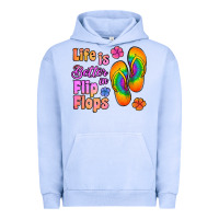 Pigment Grape Ice life is better in flip flops Urban Hoodie - Jasminsmagicworld