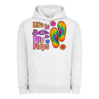 Pigment Lunar Rock life is better in flip flops Urban Hoodie - Jasminsmagicworld