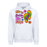 White life is better in flip flops Urban Hoodie - Jasminsmagicworld