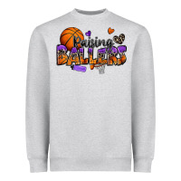 Raising Ballers Basketball Heavyweight Sweatshirt | Teevron