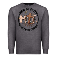 Charcoal Heather man of faith Premium Sweatshirt - MaliasSmallBusiness