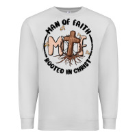 Dove Grey man of faith Premium Sweatshirt - MaliasSmallBusiness