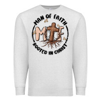 Oatmeal Heather man of faith Premium Sweatshirt - MaliasSmallBusiness