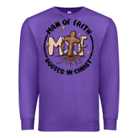 Purple man of faith Premium Sweatshirt - MaliasSmallBusiness