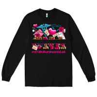 Black valentines day cna certified nursing assistant Long Sleeve Tee - AdoDesignShop