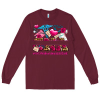 Burgundy valentines day cna certified nursing assistant Long Sleeve Tee - AdoDesignShop