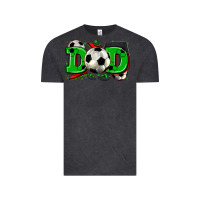 Vintage Black dad soccer Vintage Tee - Zillion Design Studio
