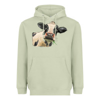 Matcha holstein heifer face Heavyweight Hoodie - LillyAllenDesigns